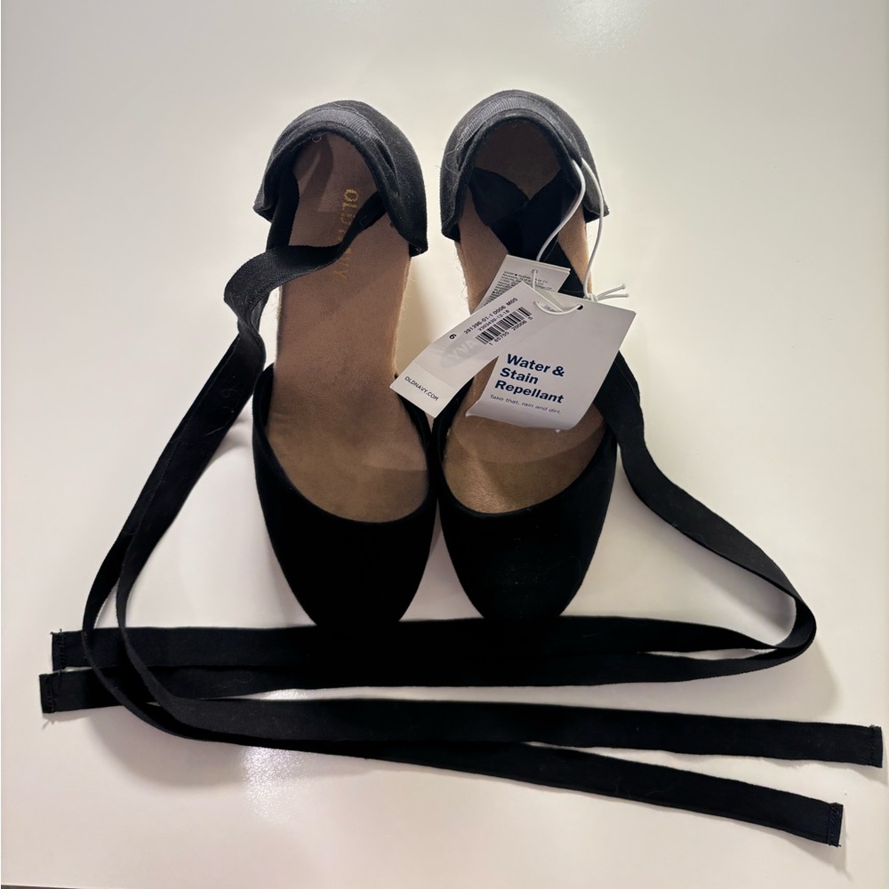 Old Navy Women's Heeled Espadrilles with Ankle Straps Size 6